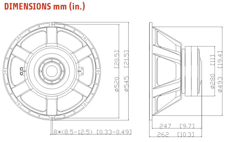 21inch 2100W rms Subwoofer