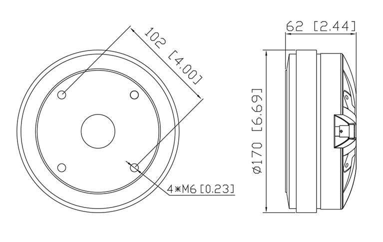 3inch 110W rms Compression Driver
