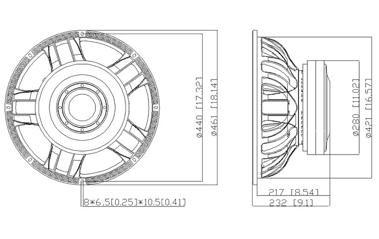 Diameter speaker hot sale 18 inch