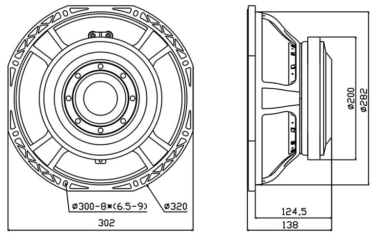 12inch 600W rms Line Array Midbass